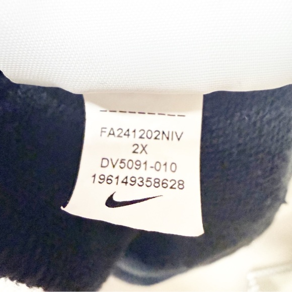 Nike Sportswear Club Large Logo Fleece Hoodie Black 2X Plus - Picture 5 of 6